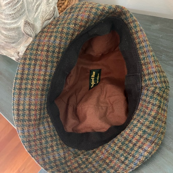 Oxford Blue Men’s Tweed Fedora made in England. 23.5” - Picture 6 of 7